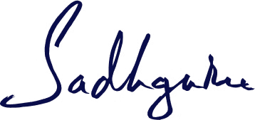 Sadhguru Signature
